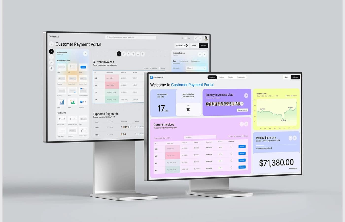 CodebriX brand system and product detail