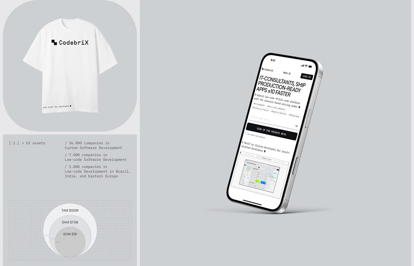 CodebriX product interface detail