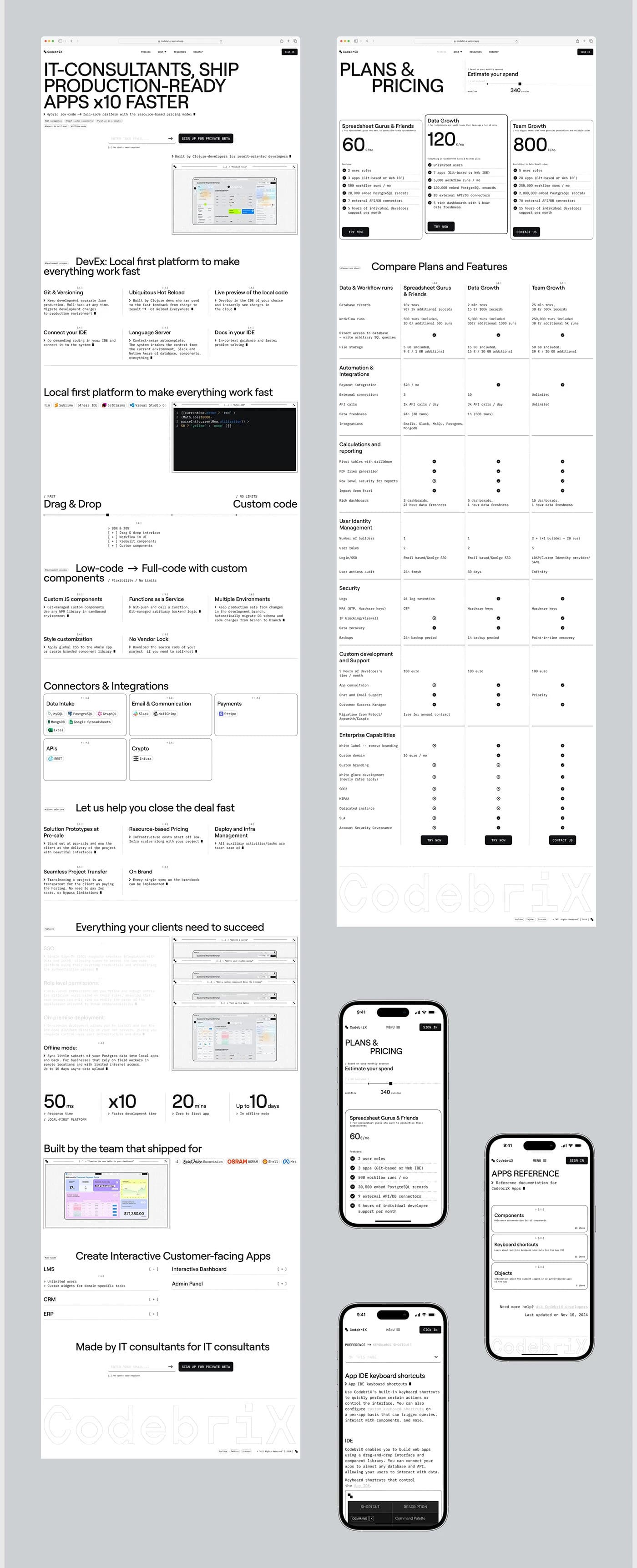 CodebriX product and pricing case study overview